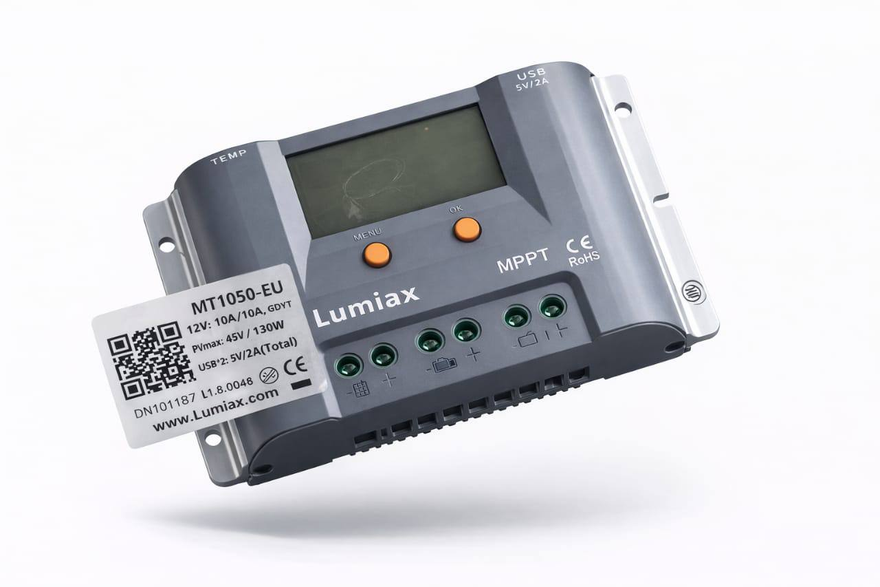 Régulateur de Charge Solaire MPPT Lumiax Série Magic 10A (MT1050-EU)
